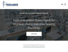 Tablet Screenshot of friedlandersewing.com